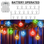 guirlande lumineuse boules translucides blanc chaud multicolore modes télécommande extérieur moderne