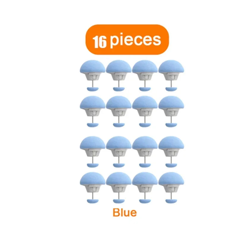 attache couette clip champignon moderne rose bleu blanc doux tissu minimaliste clips lit
