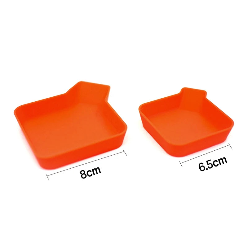 organisateur rangement boîtes carrées orange vert bleu rose jaune moderne minimaliste jeux société accessoires