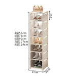 étagère chaussures moderne rangement noir blanc réutilisable simple fixations incluses