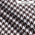 tissu houndstooth orange gris bleu marine vert noir blanc classique résistant couture 100x150cm