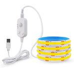 ruban led flexible blanc jaune adhésif 3000k 4000k 6000k contrôleur câble usb moderne chambre