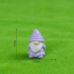 figurines naines miniatures résine bleu rouge jaune violet rose vert classiques 100 pièces