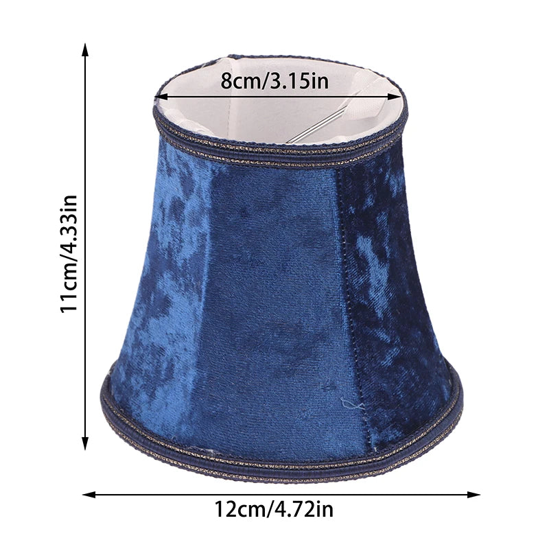 abat jour velours classique bleu gris noir rose vert rouge