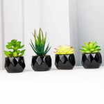 plantes artificielles bonsaï vertes modernes pot poterie décoration intérieure extérieure jardin