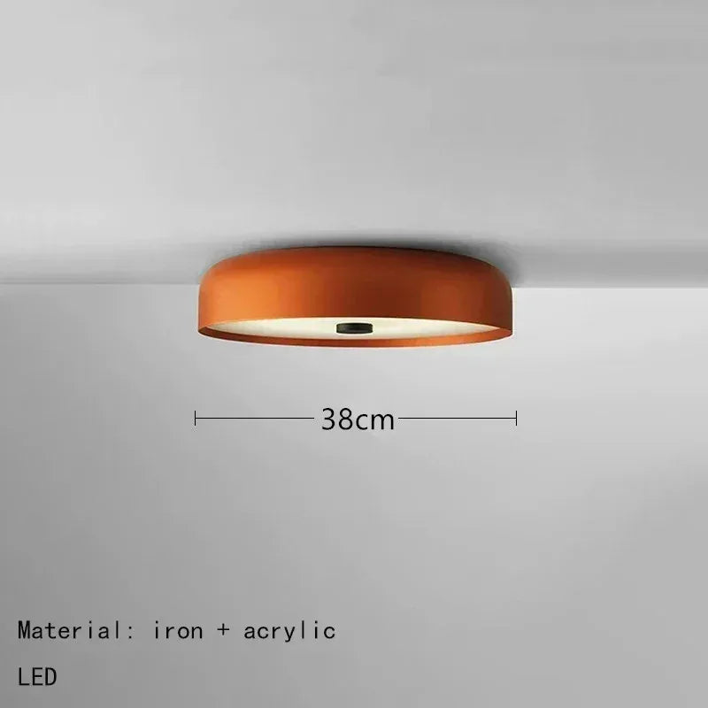 plafonnier rond moderne fer blanc noir marron adhésif led minimalist 2000 82000 lumens touch