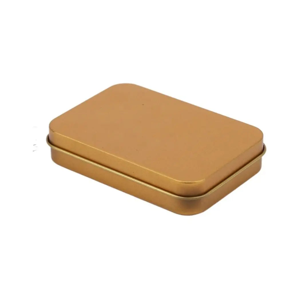 boîte métallique réutilisable noir mat classique rangement ongles artificiels respectueux environnement transparent fil écouteur