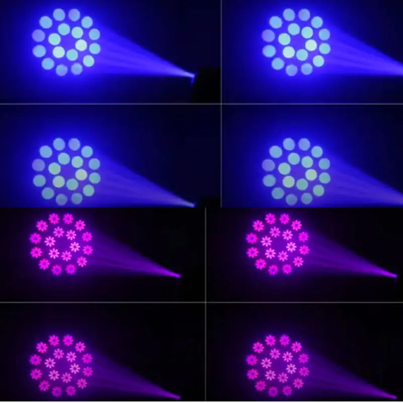 projecteur led professionnel 180w spot effets couleurs gobos dmx scènes dj moderne