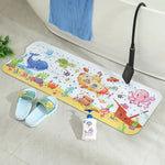 tapis bain anti dérapant thème marin poissons coraux dimensions 100cm 40cm moderne enfantin