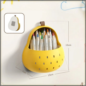 rangements aimants jaune perforé moderne cuisine couteau cuillère ciseaux rouleau papier toileting brosse maquillage
