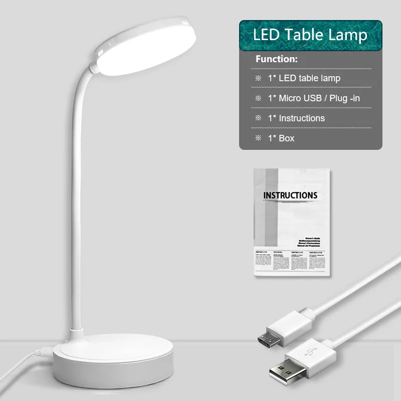 lampe led rechargeable protection yeux flexible moderne table enfant étude lecture