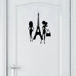 Décoration intérieure sticker porte WC moderne