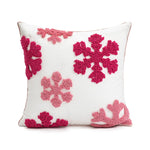 housse coussin noël brodée ho ho ho merry christmas rouge vert polyester coton respectueux