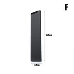 protège couteau noir adhésif durable moderne protection cuisine matériau métal
