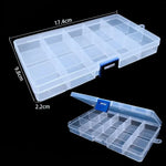 boîtes rangement bijoux transparentes plastique modernes poignées organisation pratique grandes petites