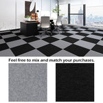 tapis auto adhésifs carreaux géométriques gris noir marron beige moderne 30x30cm
