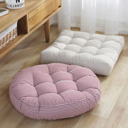 Coussin de jardin rond à rayures, coussin de sol et fenêtre 22 pouces pour extérieur et intérieur