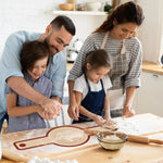 tapis cuisson silicone antiadhésif beige utilitaire poignées pain sourdough pâtisserie lot