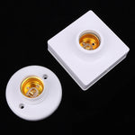 socquette ampoule e27 blanc rainurée moderne opale fixe support lampe minimaliste