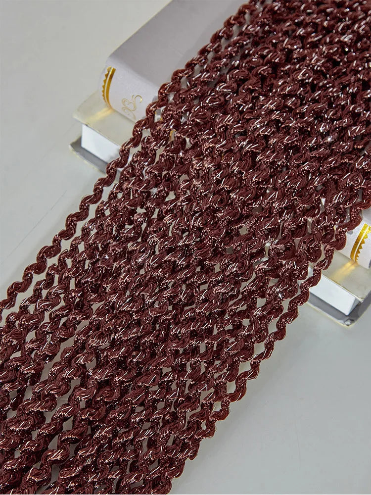 rideau polyester marron rayures ondulées moderne opacité 1x2m decoration interieur separation pièces mariage