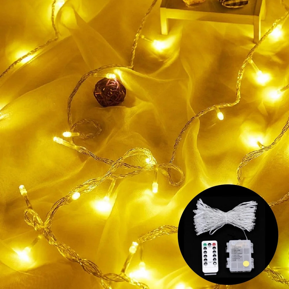 guirlande lumineuse led multicolore blanc noel mariage festif télécommande moderne