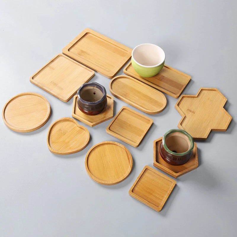 assiette bambou naturel décoration table rustique moderne plateau rond carré beige clair bois