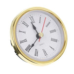 montre quartz classique insert or chiffres romains vintage aiguilles transparentes fixations trous