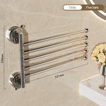 porte serviettes mural argenté adhésif moderne salle bain support serviettes lisse opacité fixe rangement