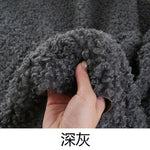 tissu bouclé imitation laine peluche beige bleu rose vert blanc poupée bricolage diy