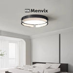 plafonnier led moderne verre noir texture métallique clips fixation éclairage quotidien télécommande ampoules led