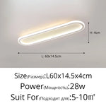 lampe led moderne blanche rectangulaire bord noir éclairage intérieur chambre salon