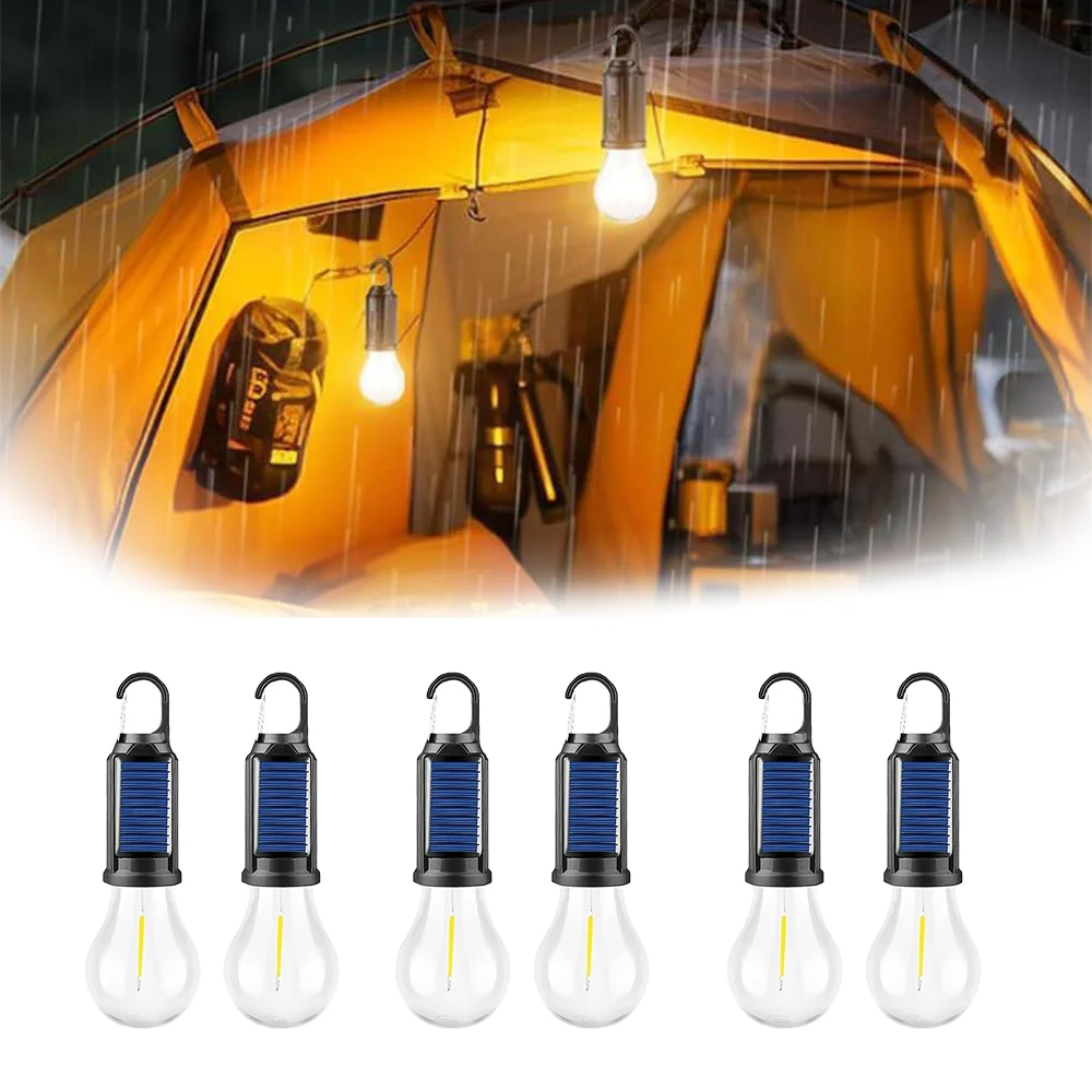 lampe camping solaire rechargeable usb touch led étanche ipx4 noir bleu blanc moderne