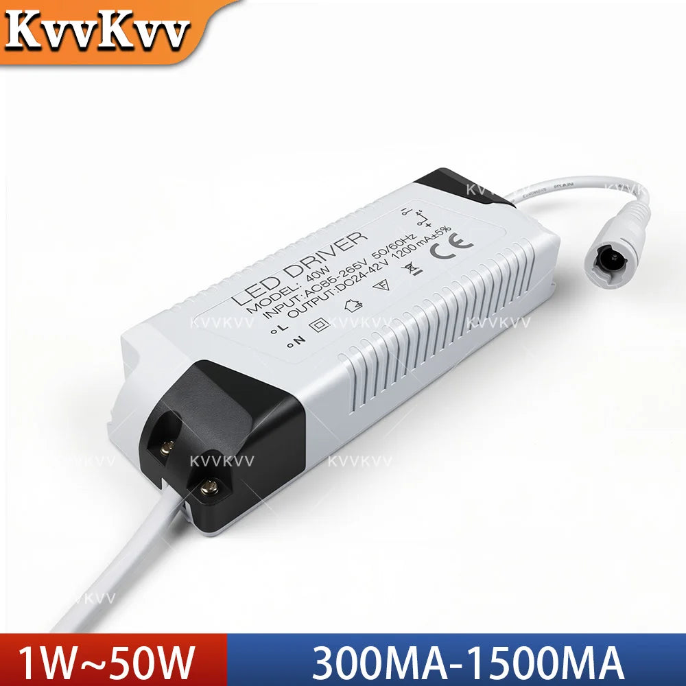 adaptateur secteur driver led blanc noir 120v 240v 85v 265v 3w 50w moderne