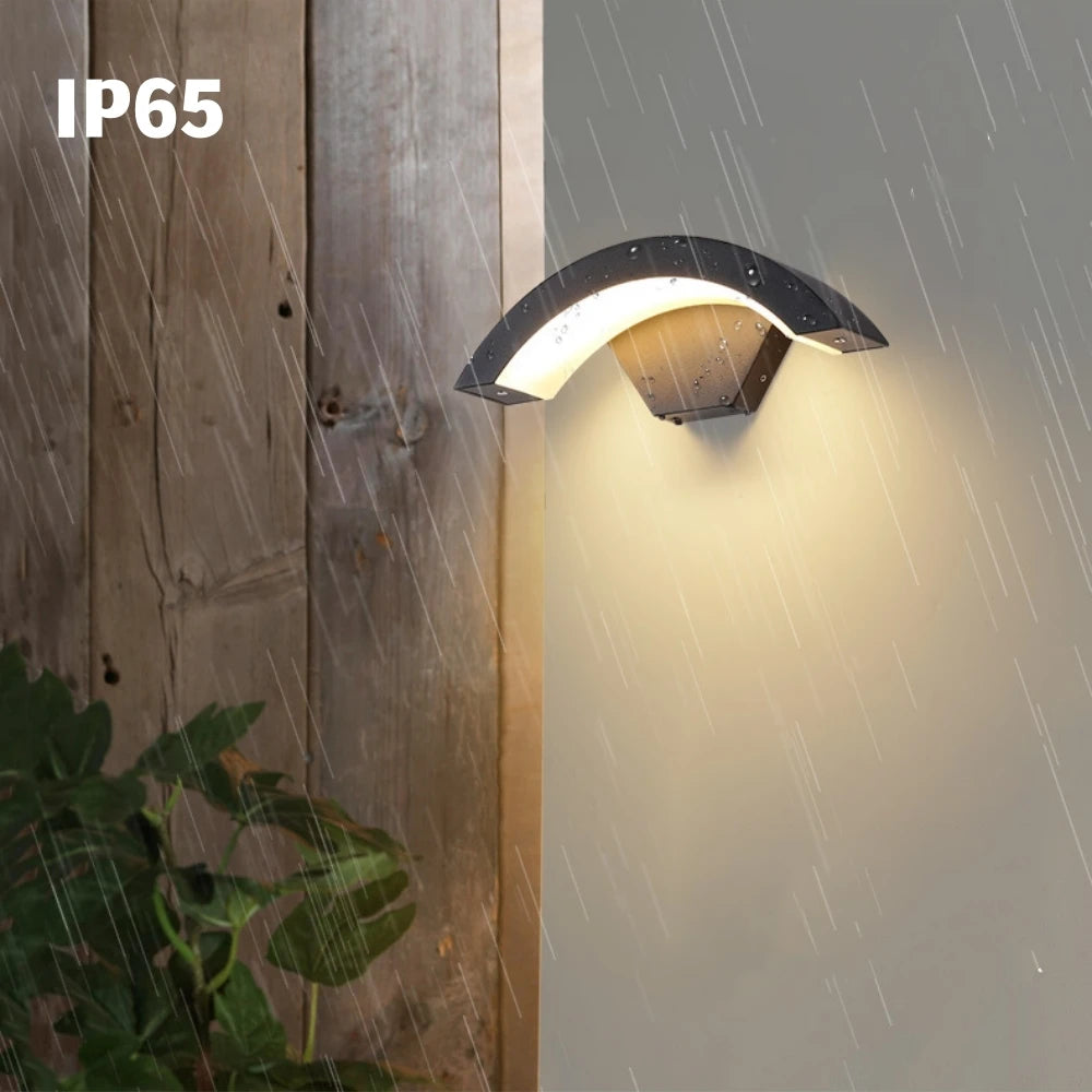 éclairage led applique murale moderne 18w rgbw blanc chaud ip65 verre trempé minimaliste contemporain