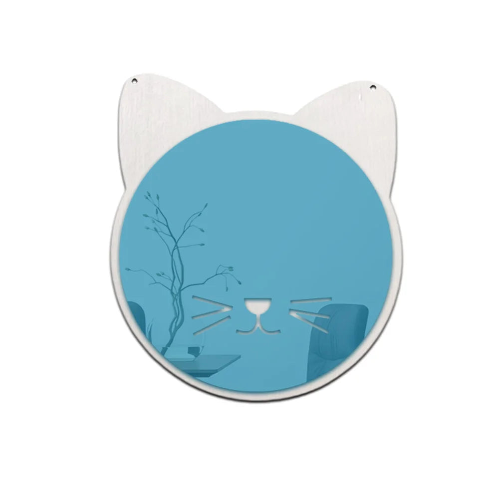 miroirs adhésifs modernes animal chambre enfant blanc doré vert noir minimaliste