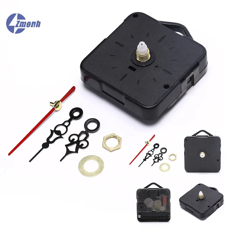 kit mouvement horloge quartz aiguilles noires or rouges classiques modernes outils réparation vintage montres