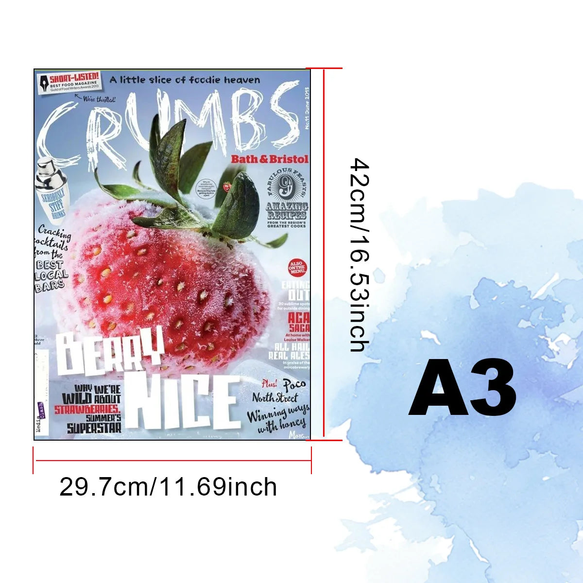 impression photo HD toile mural affiche graphique moderne motifs culinaires fruits légumes A2 A3
