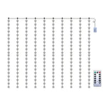 guirlande lumineuse étoiles blanc doré moderne adhésif 100 led 3m 1m noël