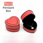 boîtes bijoux coeurs velours blanc noir rouge élégantes portables rangement cadeaux domestiques
