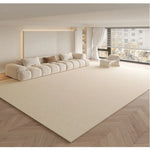 tapis moderne beige clair salon doux antidérapant non slip décoration maison chambre qualité polyester