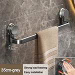porte serviettes mural gris moderne ventouse sans perçage texture mat serviettes largeur 35cm 45cm