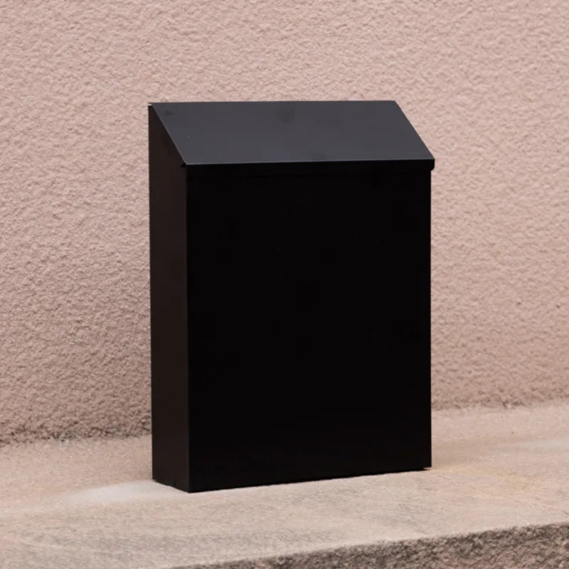 boîte lettres murale métal sécurisée serrure couleurs variées moderne tiroir lettres fixations