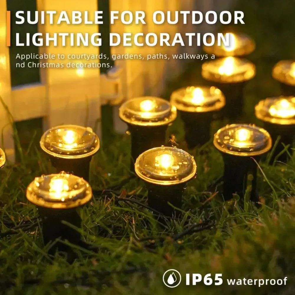 spots solaires led noirs modernes commande tactile ip68 protection abs matériaux