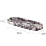 ensemble salle bain marbre calacatta viola violet distributeur savon pot pinceaux plateau moderne élégant