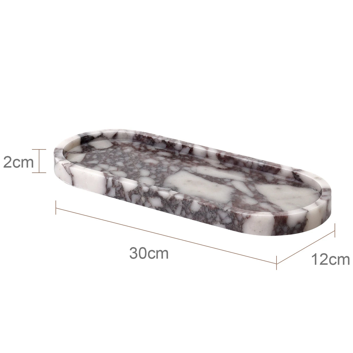 ensemble salle bain marbre calacatta viola violet distributeur savon pot pinceaux plateau moderne élégant