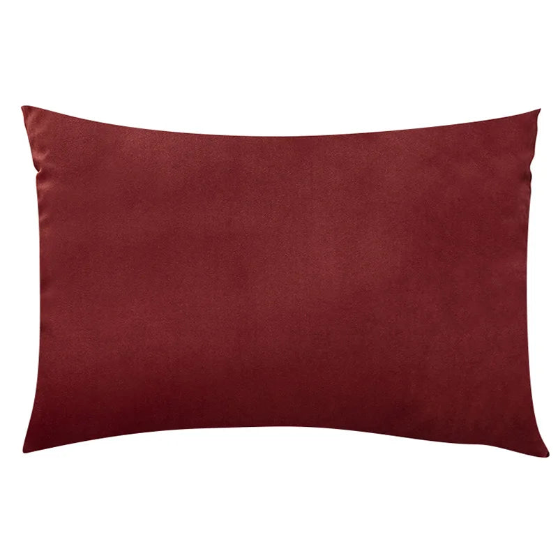 housse coussin velours uni 30x50 cm décoration salon canapé chambre moderne couleur violette