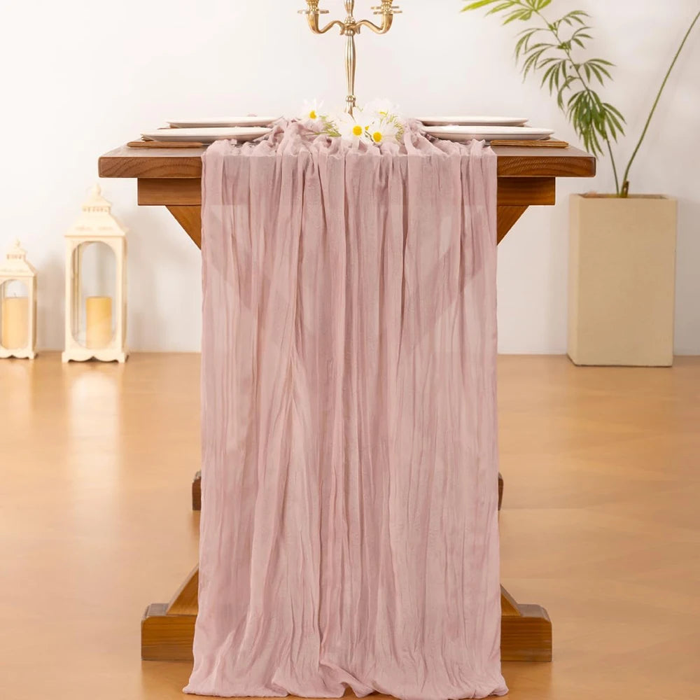 serviette table moderne plissée noir vert foncé polyester maison 90x180cm 90x300cm
