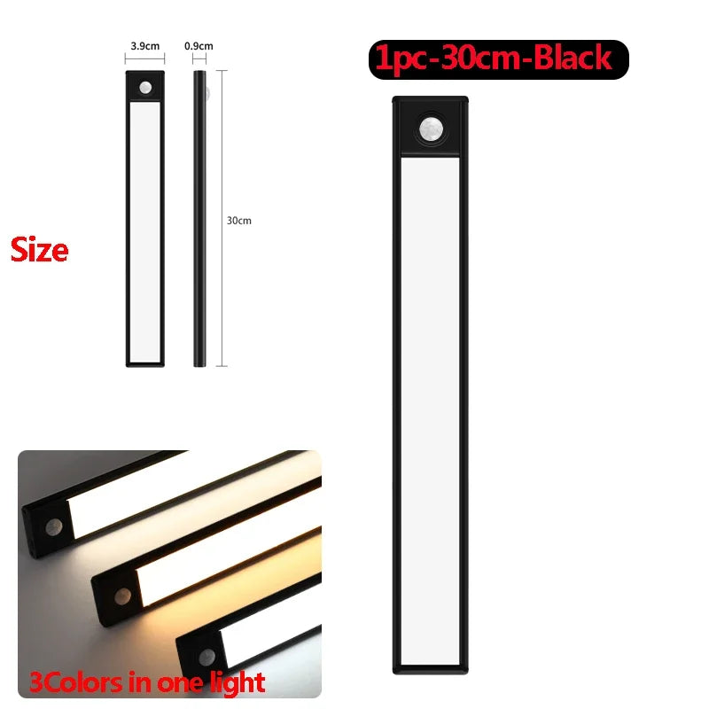veilleuse led motion sensor sous meuble 20cm 30cm 40cm 50cm blanc moderne minimaliste