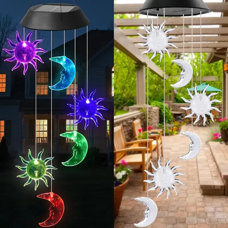 Mobiles solaires oiseaux chauves souris licornes chiens étoiles lunes cerfs bleu vert rouge jaune