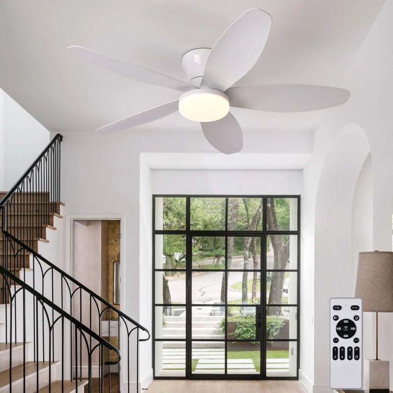ventilateur moderne pales noir bois télécommande led lisse opacité chambre salon